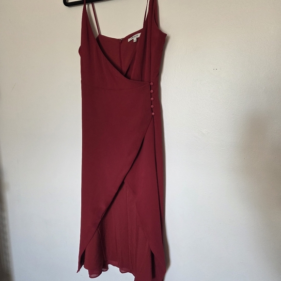 Madewell Womens Red Midi Dress Size 4 - Picture 2 of 8